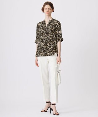 ICB 【洗える】トリプルクロスツイル スティックパンツ オフホワイト系