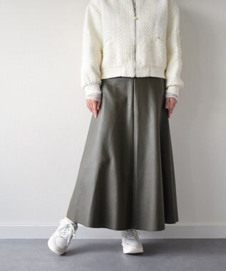 Bridget Birkin 【PARADIS COULEUR】異素材コンビレースアップスニーカー ホワイトコンビ