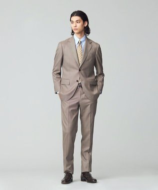 J.PRESS MEN 【ESSENTIAL CLOTHING】ステップドビースーツ ベージュ系