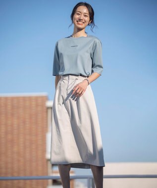 J.PRESS LADIES L ロゴ Tシャツ ダルブルー系