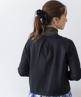 組曲 クルミボタン ニットカーディガン ブラック系