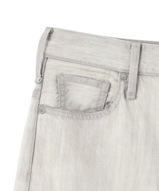 uncrave 【upper hights×uncrave】THE NIECE ストレートデニムパンツ ホワイトスモーク