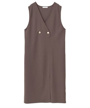 Green Parks ジャケット風ジャンパースカート Brown