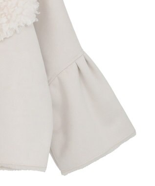 Green Parks ■ESCAR フラッフィーブルゾン Ivory