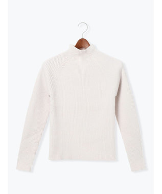 Te chichi モールリブスタンドネックニット オフホワイト