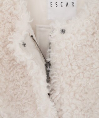 Green Parks ■ESCAR フラッフィーブルゾン Ivory