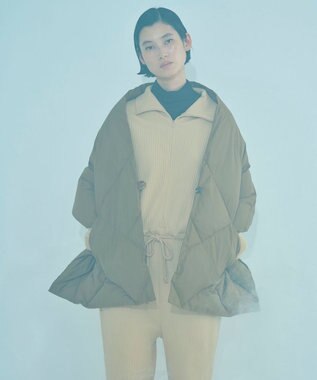 KWD 【日本製/UNISEX】DOWN SHAWL ポーランドホワイトグースダウンショール ブラウン