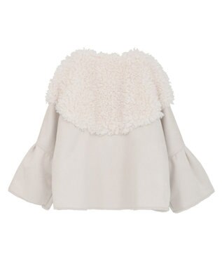 Green Parks ■ESCAR フラッフィーブルゾン Ivory