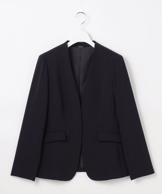 ANY SIS L セレモニーダブルクロス カラーレス ジャケット ネイビー
