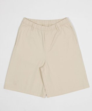 WEGO 【ウエストゴム/SMLサイズ展開】イージーコットンハーフパンツ ナチュラル