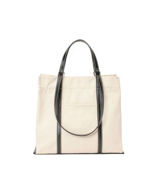 LA BAGAGERIE 【veganview】w handle canvas tote ブラック