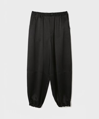 GRACE CONTINENTAL マットサテンバレルパンツ ブラック