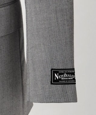 GOTAIRIKU 【御幸毛織】ニュージーランドメリノSuper120'sツイル スーツ グレー系1
