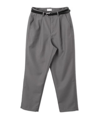 WEGO TRベルト付きスラックス ダークグレー