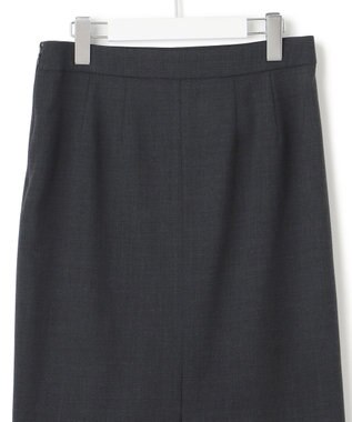 ICB 【UVカット・洗える】ウール2WAYストレッチ タイトスカート チャコール