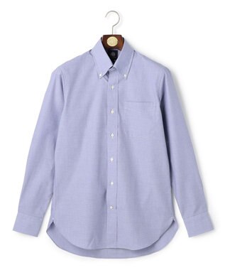 J.PRESS MEN 【PREMIUM PLEATS / 形態安定】スーピマコットンエンドオンエンド シャツ / B.D. ネイビー系