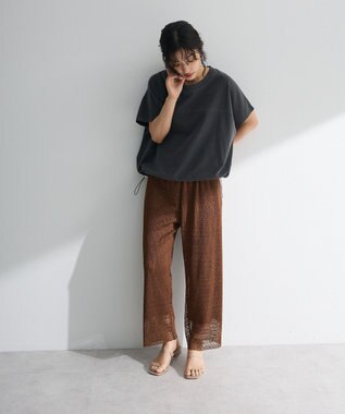 Green Parks 裾ドロストバルーンＴＥＥ Charcoal Gray