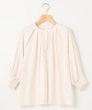 組曲 S 【WEB限定】シアーカルゼ ドルマンスリーブ ブラウス アイボリー系