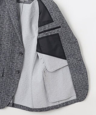 JOSEPH ABBOUD 【イージーケア・多機能】人気 ライトウェーブ ジャケット グレー系