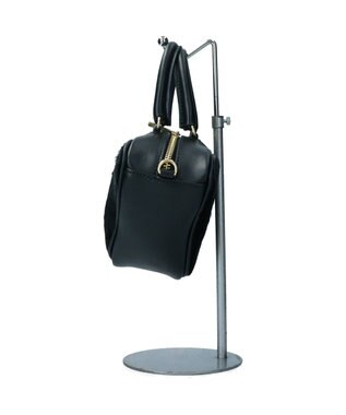 INTER-CHAUSSURES 【Christian Villa】レザーコンビトライアングルミニバッグ ブラックコンビ