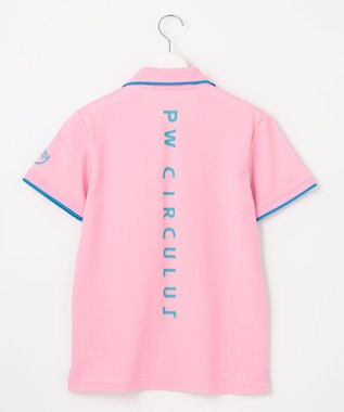 PW CIRCULUS 【WOMEN】【吸汗速乾/ストレッチ/UVケア】ベーシックカノコ スキッパー ポロシャツ ゴルフウェア レディース ピンク