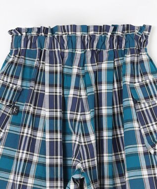 組曲 KIDS 【110-140cm】オーガニックコットンチェック ショートパンツ ネイビー系3