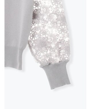 Te chichi レーススリーブニット グレー