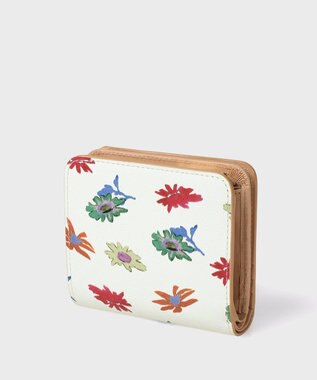 Paul Smith プリントコンビネーション 2つ折り財布 オフホワイト