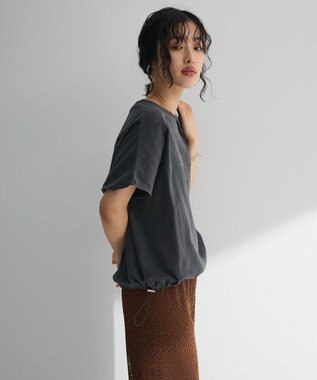 Green Parks 裾ドロストバルーンＴＥＥ Charcoal Gray