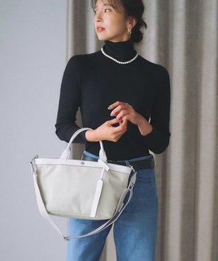 TOPKAPI 【Breath TOPKAPI】FLOAT フロート ナイロン ミニ トートバッグ　軽量 / 撥水 ホワイト