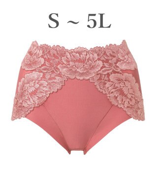 BRADELIS New York 【BRADELIS NewYork peace】おしりPラインヒップラップショーツ25 綿混で快適 程よい補正力でヒップアップ ふかめ お腹スッキリ コーラル