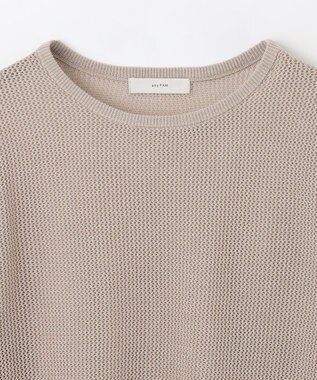 ANY 【アンチピリング】メッシュニットプルオーバー サンドベージュ