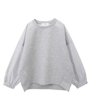 AMERICAN HOLIC 異素材コクーンポンチプルオーバー Light Gray