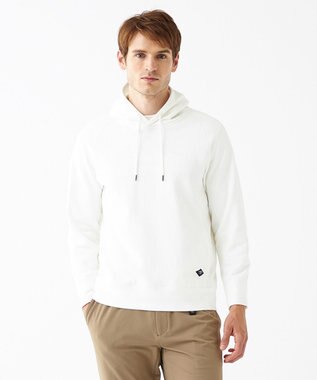 JOSEPH ABBOUD MOUNTAIN 【UNISEX】OG裏毛パイルエンブロイダリー パーカー ホワイト系