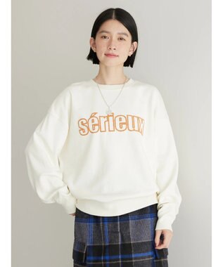 AMERICAN HOLIC 発泡ロゴポンチプルオーバー Off White