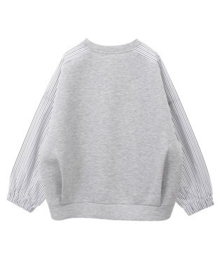 AMERICAN HOLIC 異素材コクーンポンチプルオーバー Light Gray
