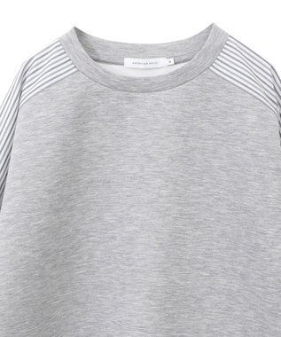 AMERICAN HOLIC 異素材コクーンポンチプルオーバー Light Gray