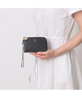 LANVIN en Bleu メラニー キーリング付きマルチケース ブラック