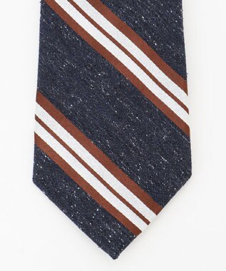 J.PRESS MEN スパンシルク レジメンタル柄ネクタイ ネイビー系1