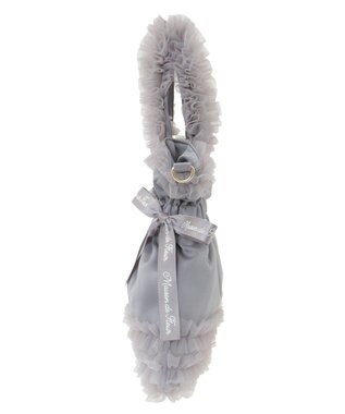Maison de FLEUR チュールフリルダブルリボン2Wayトート Gray
