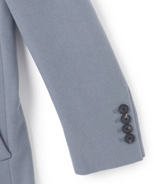 JOSEPH HOMME グロッシーウール　チェスターコート サックスブルー系
