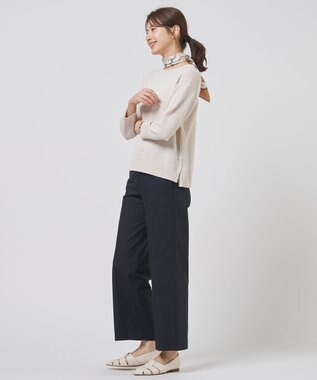J.PRESS LADIES L DRY COMFORT クルーネック ニット ライトベージュ系