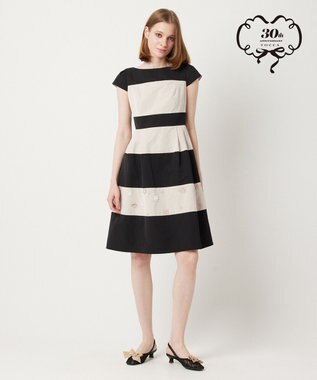 TOCCA 【Archive Collection】【洗える】AURORA ドレス ブラック×ベージュ系