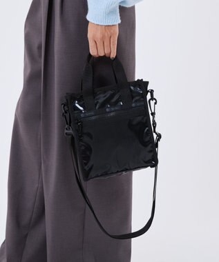 LeSportsac MINI N/S TOTE/ブラックシャイン ブラックシャイン