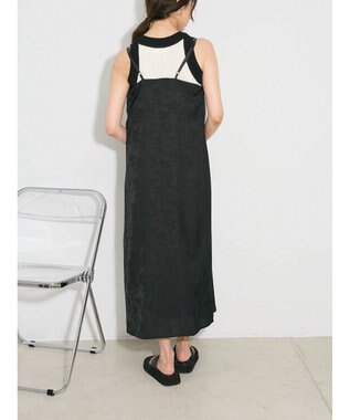 Green Parks ウ゛ィンテージフラワージャガードキャミワンピース Black