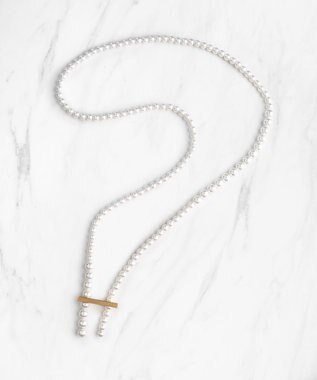 TOCCA RANDOM PEARL LARIAT NECKLACE ネックレス ゴールド系