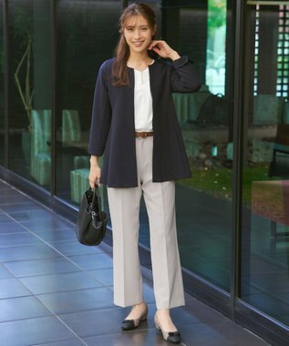 Tiaclasse 【ダブルクロス】ワイドパンツ グレージュ