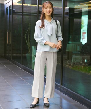 Tiaclasse 【ダブルクロス】ワイドパンツ グレージュ