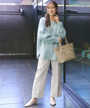 Tiaclasse 【ダブルクロス】ワイドパンツ グレージュ