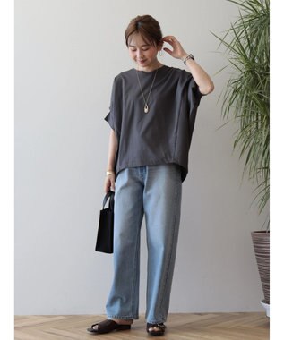 AMERICAN HOLIC ドルマン変形カットプルオーバー Charcoal Gray